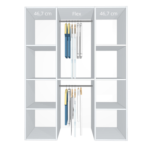 Inventar fra bredde 140 cm til 160 cm - Kitchn - Model B